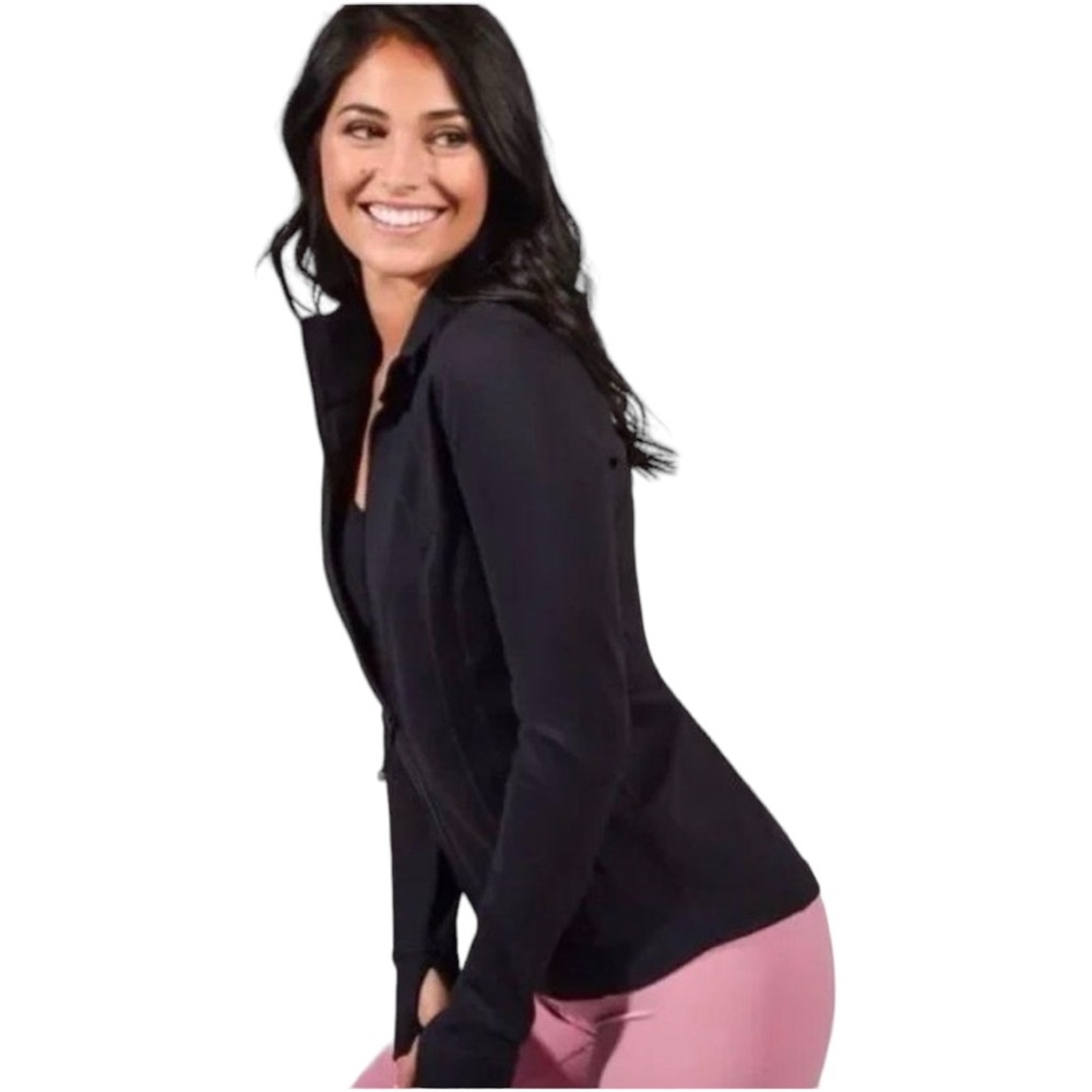 Apana Black Active Zip Jacket Medium